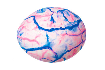 Colorful Easter Egg isolated on white