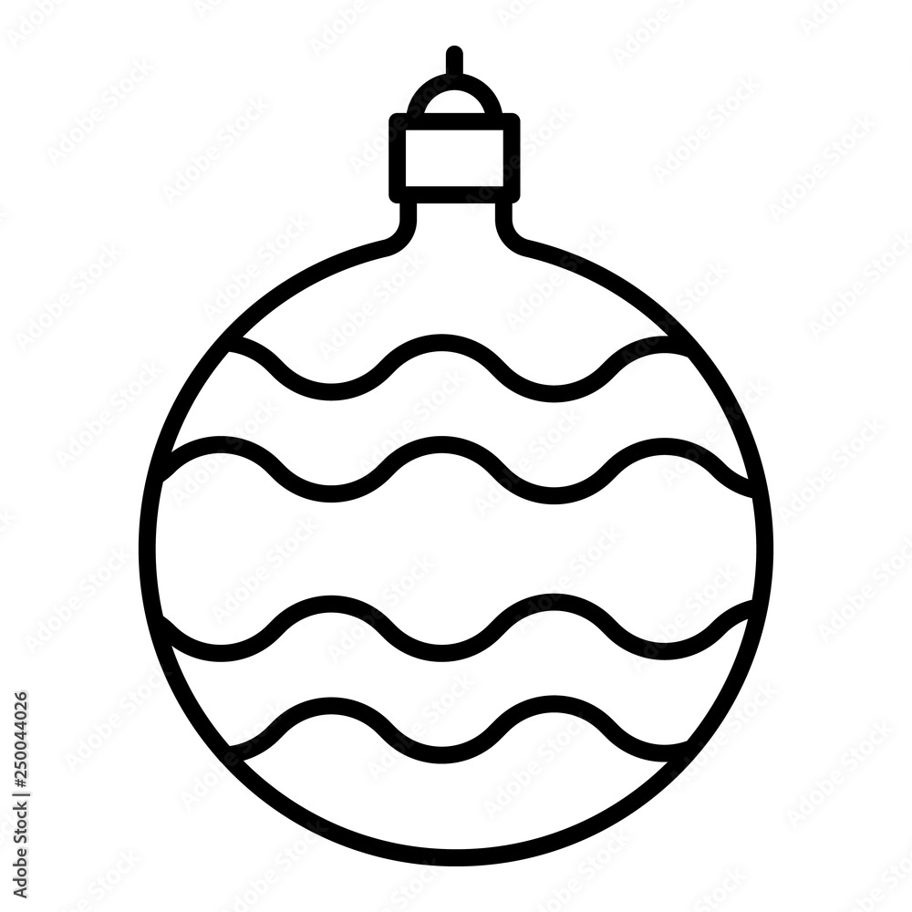 Poster wave ball tree toy icon. outline wave ball tree toy vector icon for web design isolated on white bac