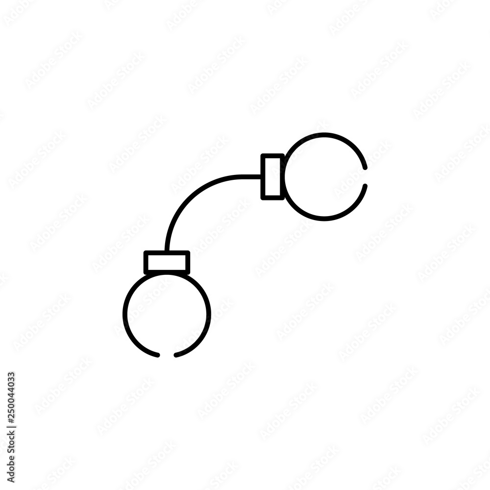 Poster fetters, magic icon. element of magic for mobile concept and web apps icon. thin line icon for websi