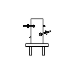 Coffin, magic icon. Element of magic for mobile concept and web apps icon. Thin line icon for website design and development