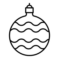 Wave ball tree toy icon. Outline wave ball tree toy vector icon for web design isolated on white background