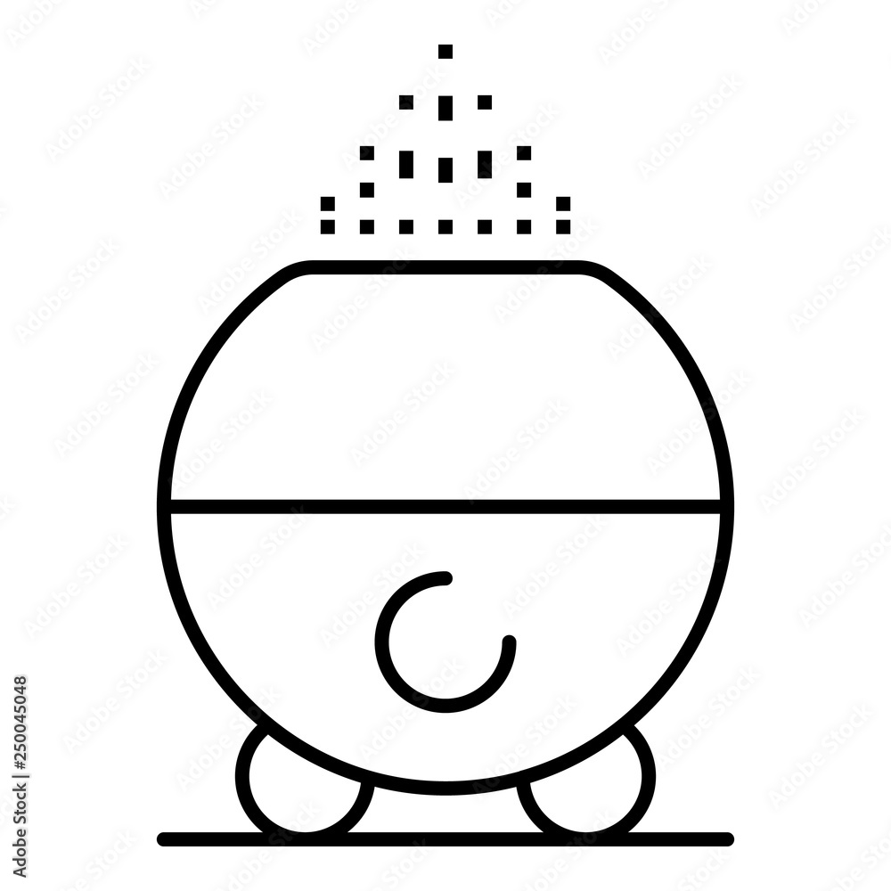 Poster home humidifier icon. outline home humidifier vector icon for web design isolated on white backgroun