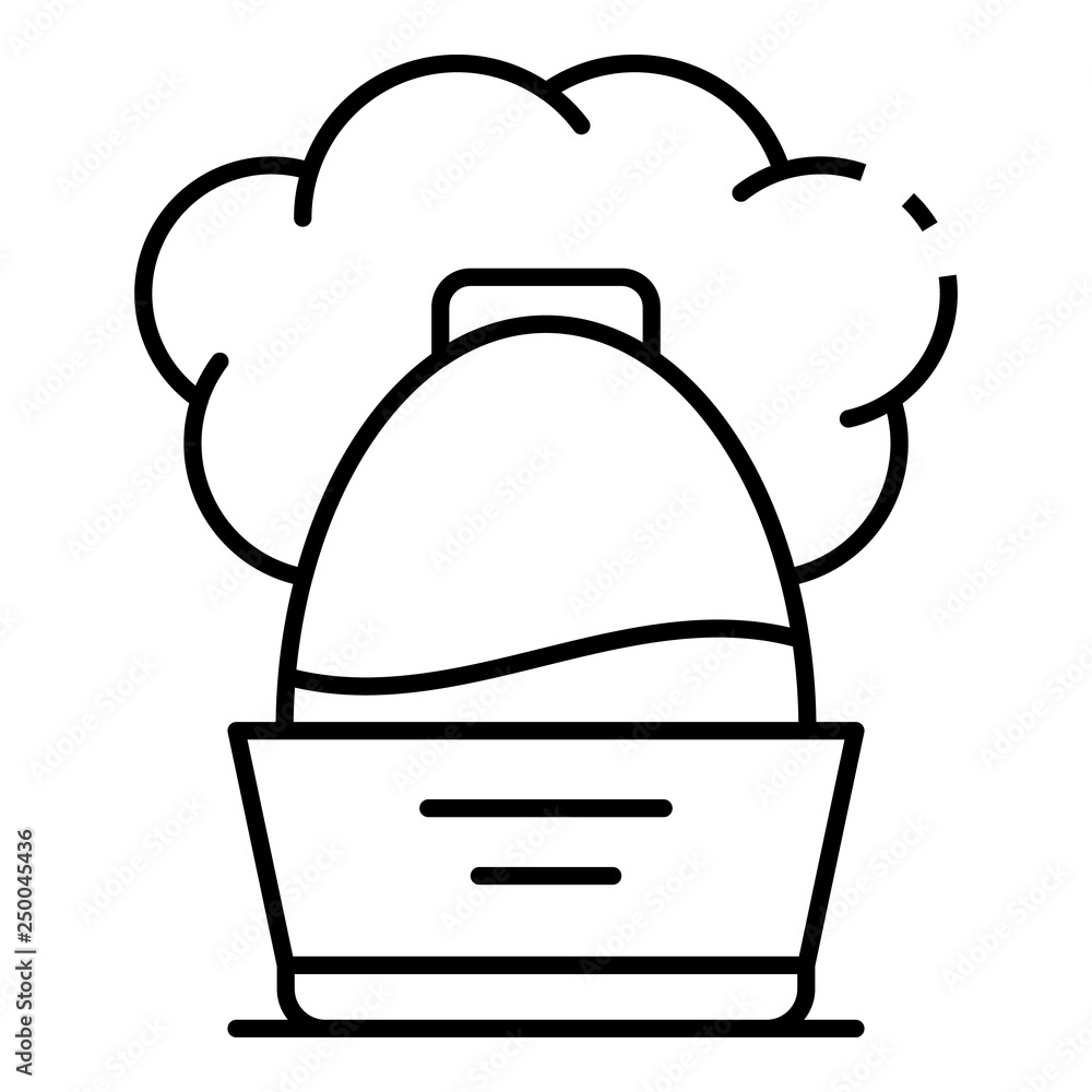 Poster cool humidifier icon. outline cool humidifier vector icon for web design isolated on white backgroun