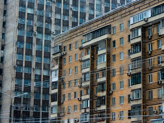 Fototapeta premium old buildings facade