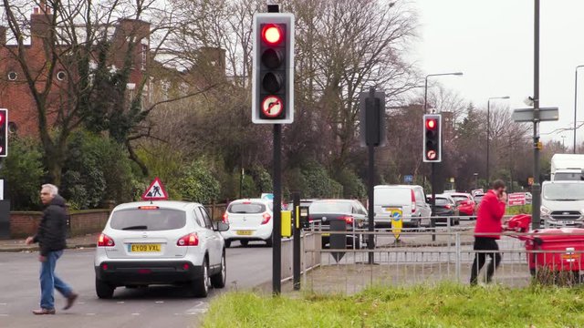 rush hour congestion in London