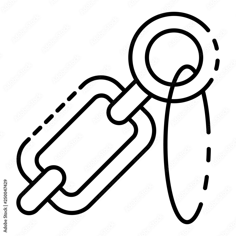 Poster snorkeling chain tool icon. outline snorkeling chain tool vector icon for web design isolated on whi