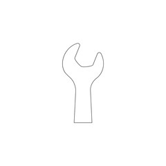 Wrench. flat vector icon