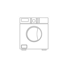 Washing machine. flat vector icon