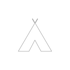 Indian tepee. flat vector icon © Alexander