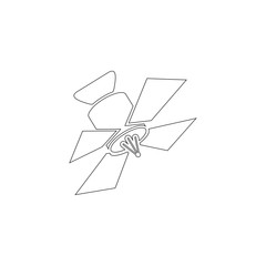 Satellite. flat vector icon