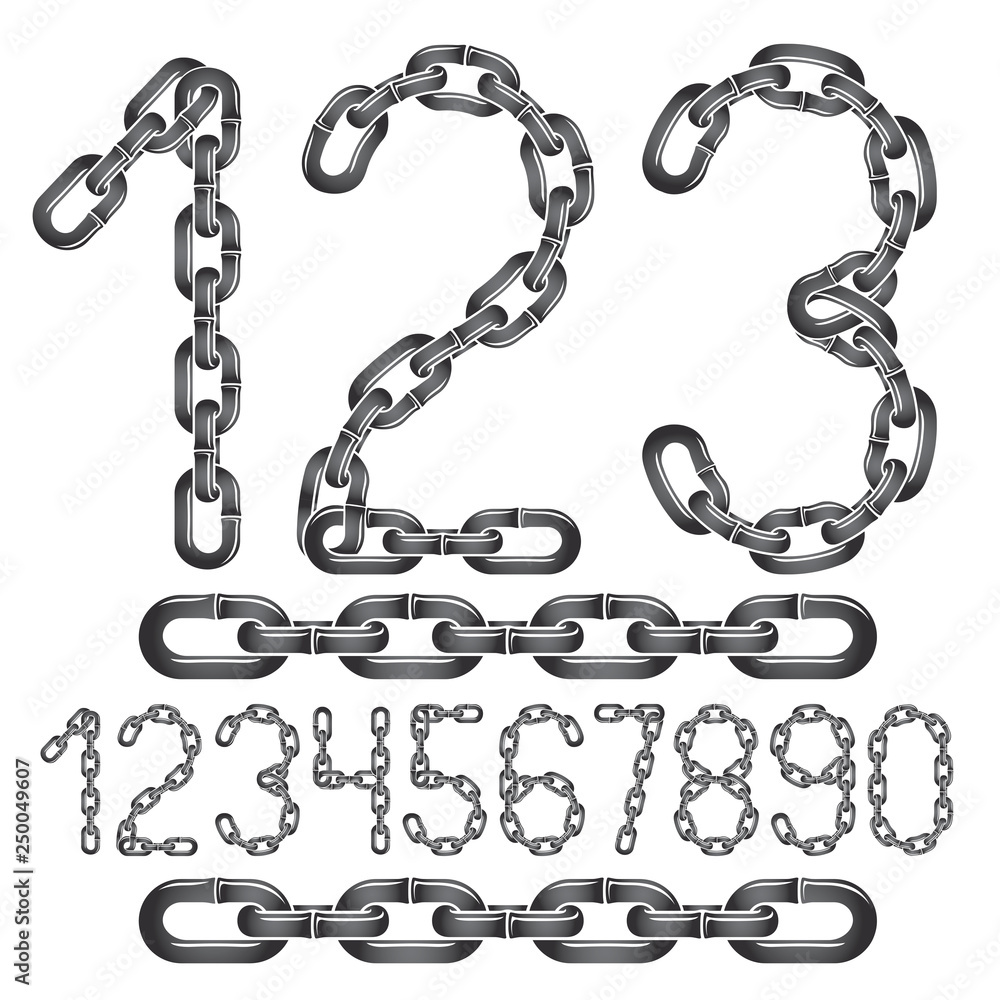 Poster modern vector digits numerals collection. elegant numbers can be used in poster design. created usin