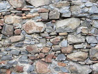 old stone wall of stones