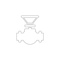 Valve. flat vector icon