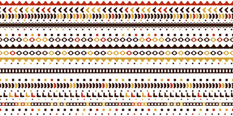 Tribal etnic surface seamless pattern design. Geomtric gradient background