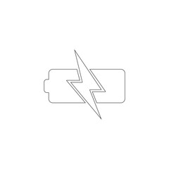 Battery. flat vector icon
