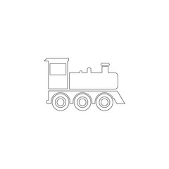Train. flat vector icon