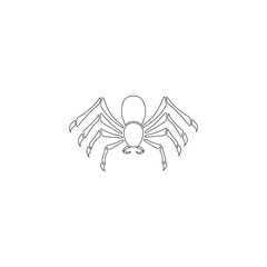 Spider. flat vector icon