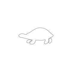 sea turtle. flat vector icon