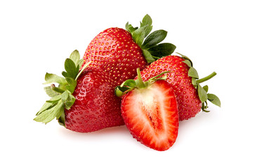 Strawberry Isolated on White Background