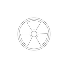 radiation. flat vector icon