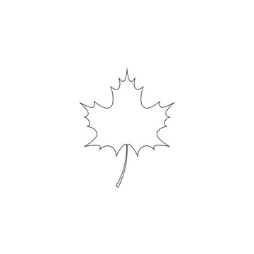 recommend clip art: Canadian maple leaf. flat vector icon