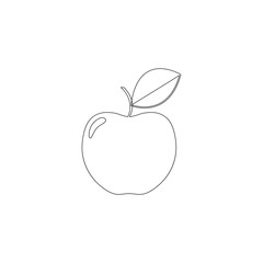 Apple. flat vector icon