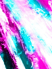 Neon abstract hand painted background