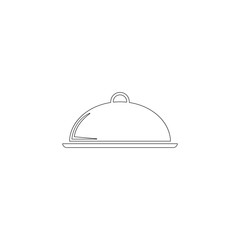 platter. flat vector icon