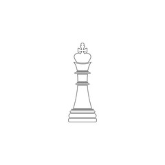 Game chess. flat vector icon