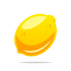 Lemon fruit vector isolated illustration
