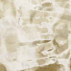 Gold luxury ink and watercolor textures on white paper background. Paint leaks and ombre effects. Hand painted vintage texture.