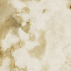 Gold luxury ink and watercolor textures on white paper background. Paint leaks and ombre effects. Hand painted vintage texture.