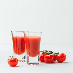 Bloody Mary Cocktail in glasses
