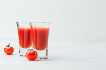 Bloody Mary Cocktail in glasses