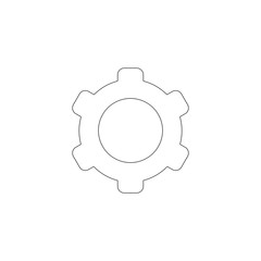 gear. flat vector icon