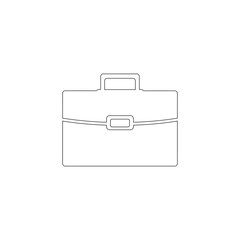briefcase. flat vector icon