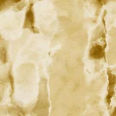 Gold luxury ink and watercolor textures on white paper background. Paint leaks and ombre effects. Hand painted vintage texture.