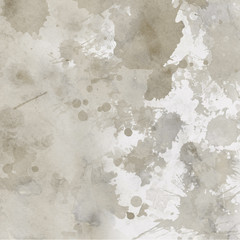 Gold luxury ink and watercolor textures on white paper background. Paint leaks and ombre effects. Hand painted vintage texture.