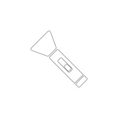 flashlight. flat vector icon