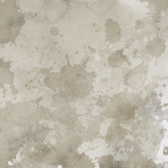 Gold luxury ink and watercolor textures on white paper background. Paint leaks and ombre effects. Hand painted vintage texture.