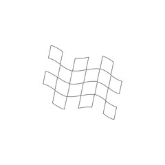 racing flag. flat vector icon