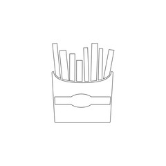 French frie. flat vector icon