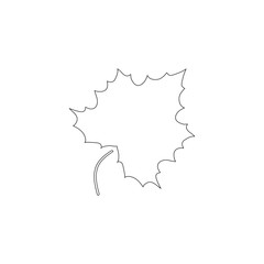 Canadian maple leaf. flat vector icon