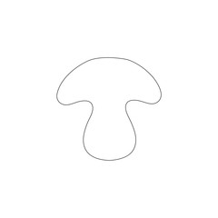 Mushroom. flat vector icon
