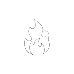 Fire. flat vector icon