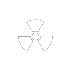 radiation. flat vector icon