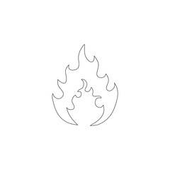 Flame. flat vector icon