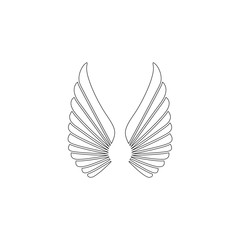 Bird wings. flat vector icon