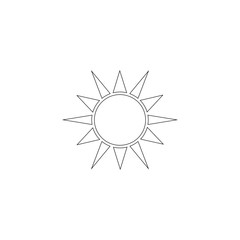 sun. flat vector icon