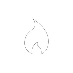 Fire flame. flat vector icon